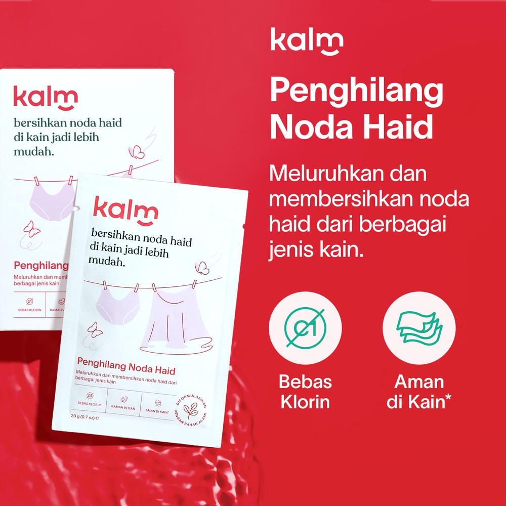 Kalm Penghilang Noda Haid / Period Stain Remover Feminine Hygiene - Box 6 x 20gr