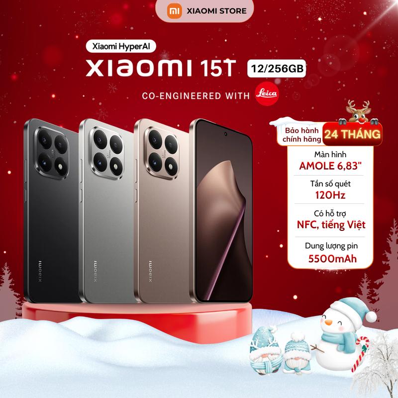  Điện Thoại Xiaomi 15T 12 256GB - 12 512GB - Bản Quốc Tế - Bảo Hành Chính Hãng 24 Tháng 