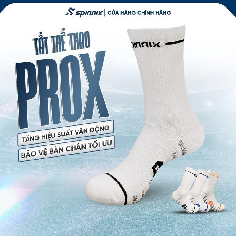  Spinnix Tất Vớ Thể Thao Chuyên Nghiệp ProX Có Vùng Đệm Bảo Vệ Gấp Đôi Vùng Nén Cơ Thoáng Khí Giảm Trơn Trượt Hỗ Trợ Ngăn Ngừa Chấn Thương Đá Bóng Tennis Pickleball Cầu Lông  Bóng Chuyền,... Dành Cho Nam Và Nữ 