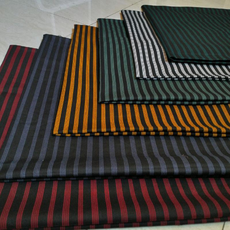 KAIN KATUN PREMIUM BATIK LURIK MOTIF DALANG SONGKET GARIS (Full Cotton) Lebar 115cm ( Harga Per meter 0.5 meter)Kain Katun Kebaya,Kain Katun Kemeja Bisa COD 7
