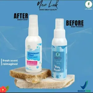 Abi Herbal Natural Deodorant Spray 100ml Wangi Sweet Baby  Non Alkohol