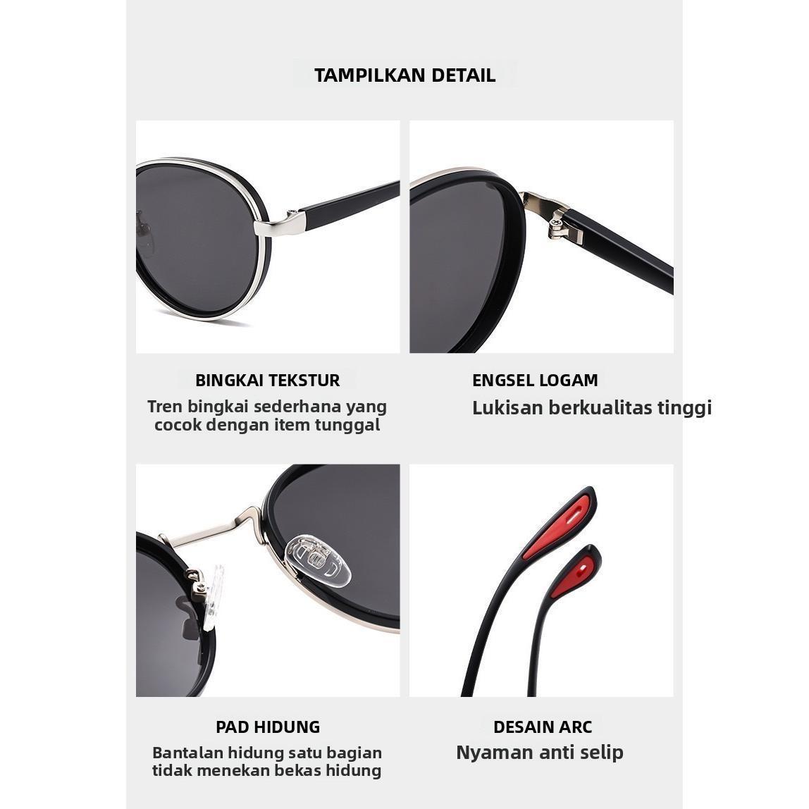 【Bening Tanpa Kabur】Dalwa Kacamata Anti Radiasi Fotokromik Unisex Dalwa Lensa Bulat 3-in-1 Anti Sinar Biru UV400 Pelindung Layar Anti-Kelelahan Anti-Stres 【Bening Tanpa Kabur】Dalwa Kacamata Anti Radiasi Fotokromik Unisex Dalwa Lensa Bulat 3-in-1 Anti Sinar Biru UV400 Pelindung Layar Anti-Kelelahan Anti-Stres