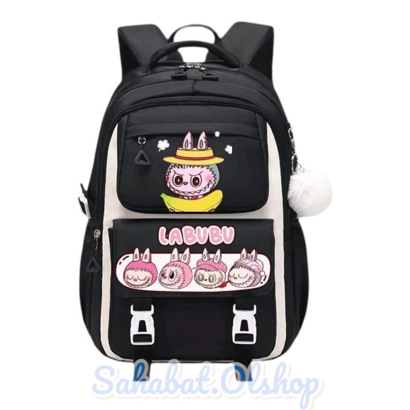 Tas Ransel Anak Sekolah Labubu AR Cewek SD SMP SMA Fashion Perempuan 4