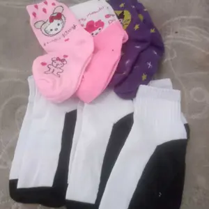 3 Pasang Kaos Kaki Anak Perempuan TK SD Panjang Motif Random Lucu Kartun Imut Katun Spandek Nyaman
