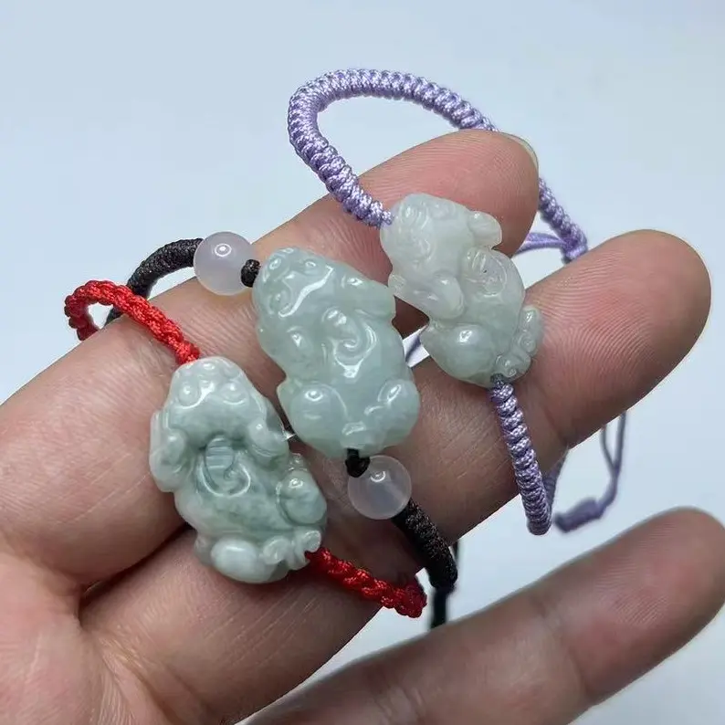 Myanmar Jadeite Pixiu Bracelet
