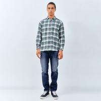 Gambar M231 Kemeja Pria Flannel Panjang Hijau 0147 - L dari M231 Official Kab. Tangerang 5 Tokopedia