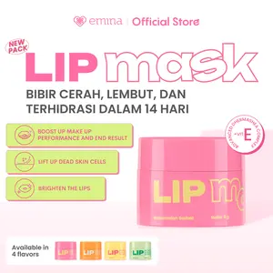 [Creator's Pick] Emina Lip Mask 9 g - Masker Perawatan Bibir Lembab, High-Moisture Tech, Mencerahkan bibir, menghaluskan dan melembabkan secara intens, 24H lip treatment