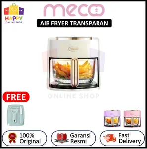 Mecoo Transparan Air Fryer Digital Low Watt