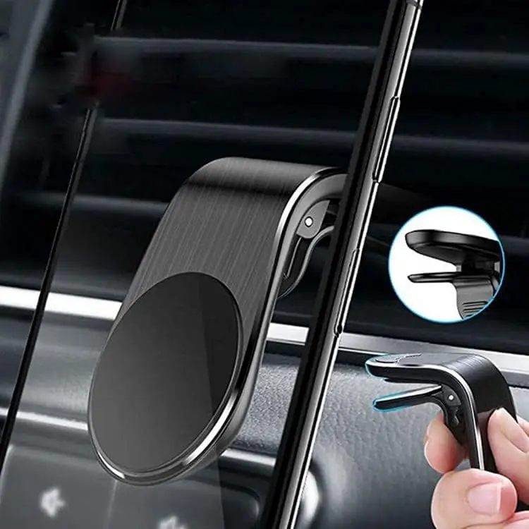Alloy Folding Magnetic Car Phone Holder, Magnetic Phone Holder for Car, 360° Rotation Dashboard Car Phone Mount Universal, Stable, no Shaking
