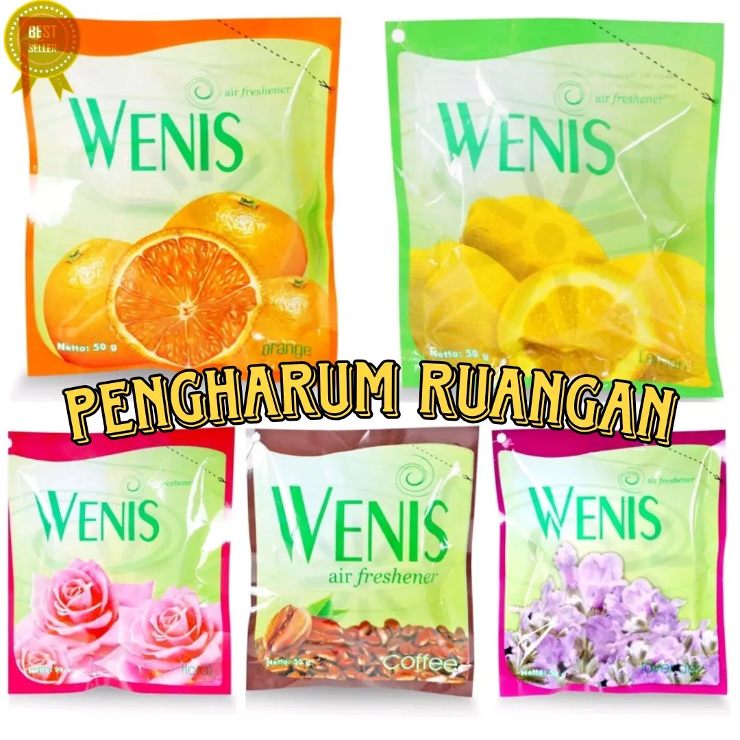 Wenis Air Refreshener Pengharum - Pewangi Ruangan 50 gr, Aroma Segar Lavender