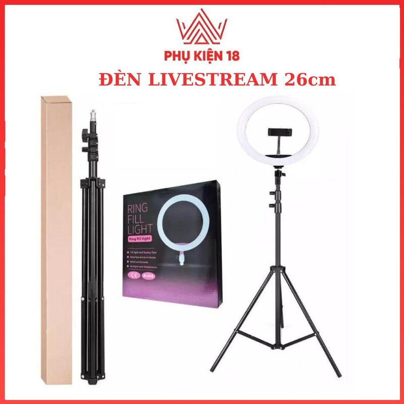 Đèn livestream 26cm 1 kẹp hỗ trợ livetream tiktok chụp ảnh trang điểm phun xăm thẩm mỹ