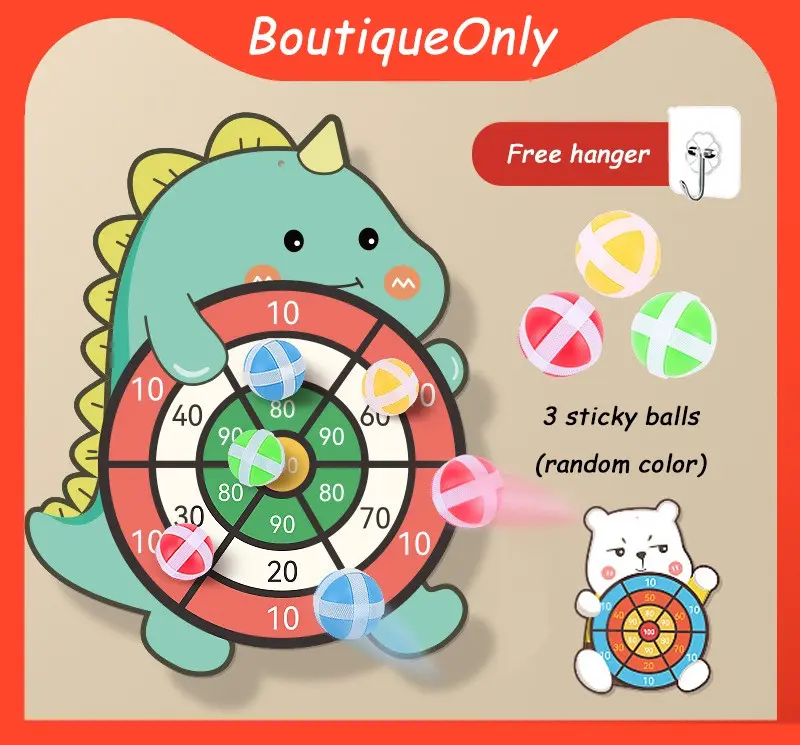 Toys for Kids 3-5: Dart Board with 3 Sticky Balls, Fun Party Games Boys Toys Age 3-8,  Gifts for children,Toddler Outdoor Toys