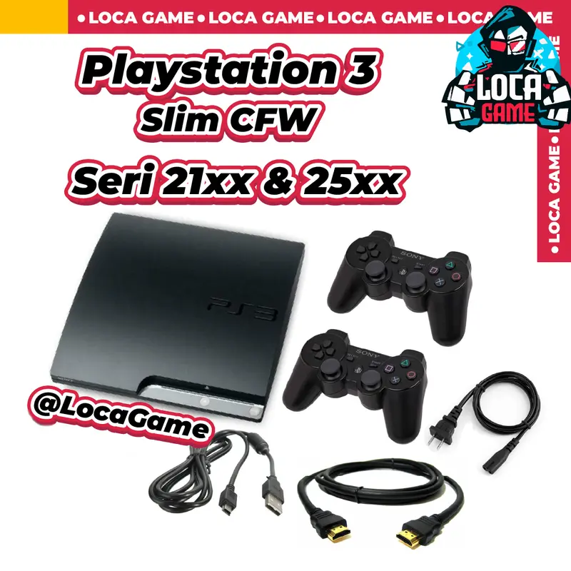 PS3 PLAYSTATION SLIM CFW SERI 25 SERI 21 SEGEL VOID SONY LENGKAP