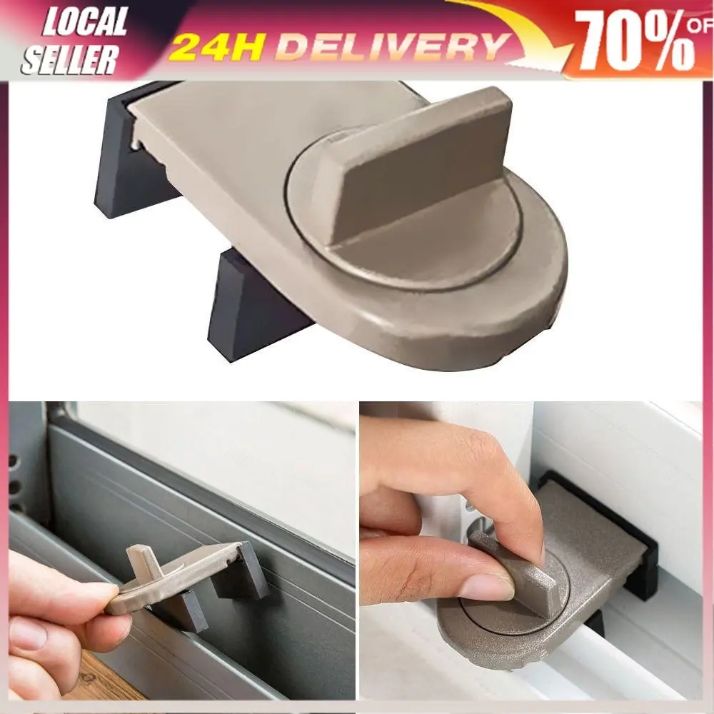 Door/window Sliding Lock Adjustable Anti-theft Lock Sliding Move Door Safety Lock Stopper