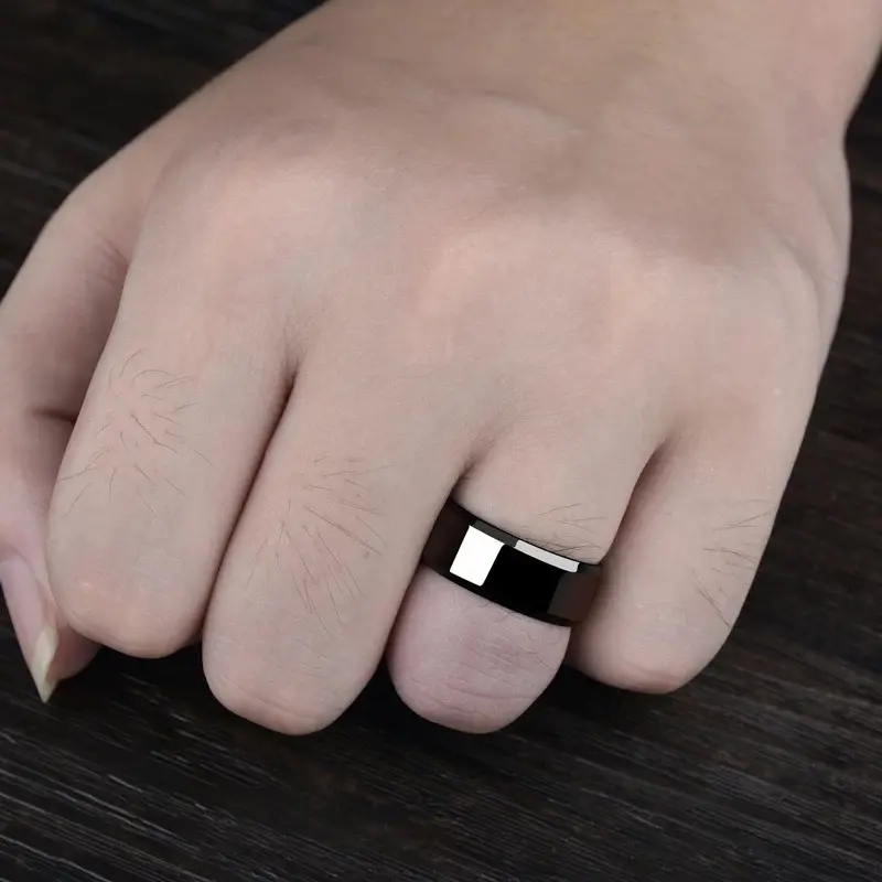 [COD] CINCIN TITANIUM HITAM POLOS KUALITAS SUPER ANTI LUNTUR ANTI KARAT / CINCIN PRIA WANITA ANAK COUPLE TUNANGAN / DUNIAGELANG.ID 4