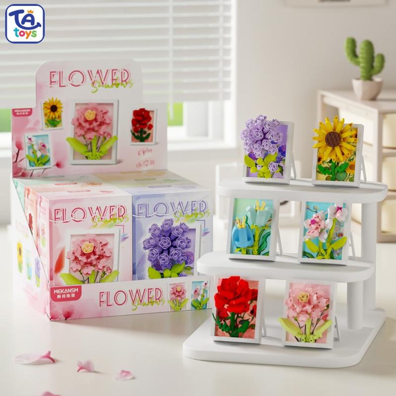Đồ Chơi Lắp Ghép Khung Hoa Nổi Để Bàn Mini – Mô Hình Hoa Decor xᶖnh Xắn Cho Bé…