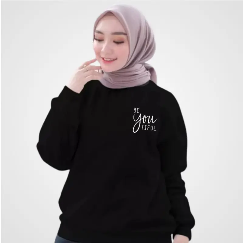 Kaos Wanita Lengan Panjang Be You Bahan Babyterry premium 2