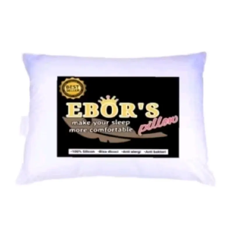 Paket Hemat 1bantal + 1guling 100% isi silikon dan bisa dicuci bantal/Bantal ebor 2