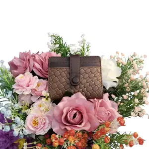 Dompet Wanita Lipat Motif Anyam Felian New Arrival dari Mr.Store - Desain 1 Ruang Tempat Uang dengan Slot Kartu