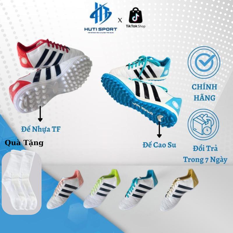 ( Tặng Tất ) Giày Bóng Đá 3 Sọc Huti Sport 11 Pro, Giày Đá Banh Sân Cỏ Nhân Tạo Đế TF Bám Sân, Chống Trượt Tốt Sport