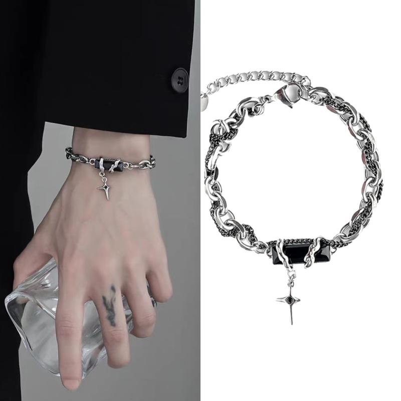 Vòng Tay Cuốn Hai Lớp Thiết Kế Đơn Giản Vòng Tay Cá Tính Dành Cho Nam Và Nữ Hợp Xu hướng