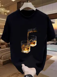 Kaos Cetak Grafis Katun Lembut Kain Nyaman dan Bernapas Sempurna untuk Paduan Pakaian Pasangan dan Fashion Jalanan Musim Panas Santai baju  boxy