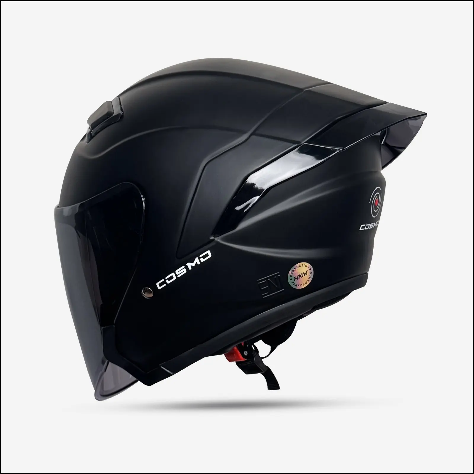 Helm Half Face HKM COSMO Hitam Dof Kaca Hitam Helm Premium Paket Ganteng Untuk Pria Dan Wanita Dewasa