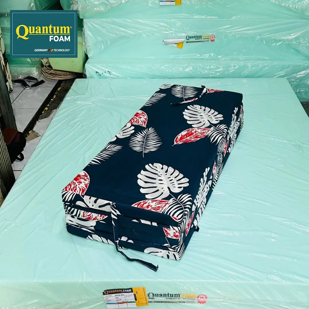 Kasur Busa Lipat Empat Quantum Foam High Density 23 Garansi Produk 15 Tahun Ketebalan 5 cm