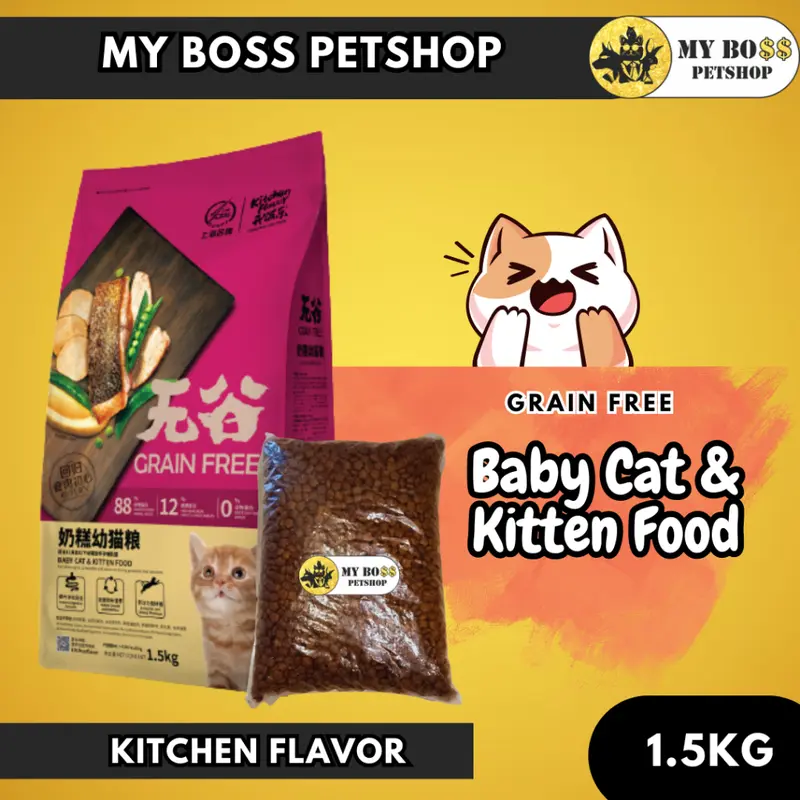 Kitchen Flavor Grain Free Repack 500Gr | Pakan Kucing Kering Bergizi 1