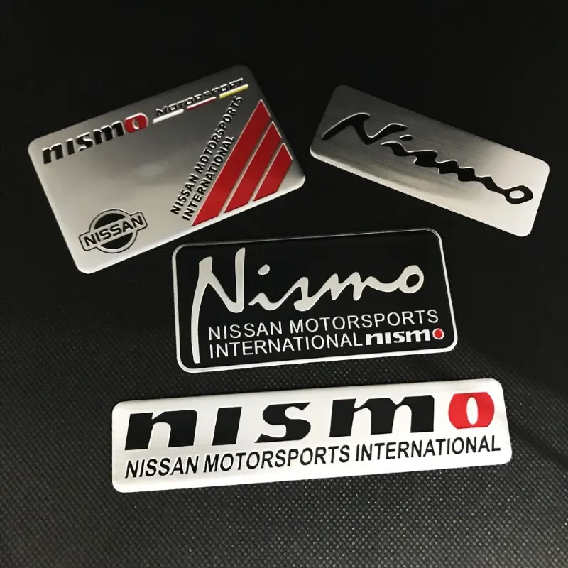 Metal Car Body Nameplate Sticker Auto Rear Emblem Badge Trunk Scratch Blocking Decal for Nissan Nismo March Almera Note Livina Juke X-trail Sentra Navara Kicks Teana Accessories