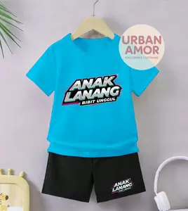 Urban Amor Setelan Anak Celana Hitam Cowok Cewek Gambar Trending Viral Anak Lanang