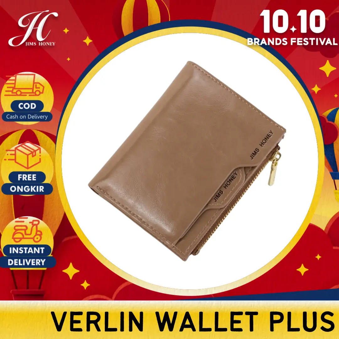 JIMS HONEY DOMPET WANITA VERLIN WALLET Kartu Kulit Uang Dompet Kartu
