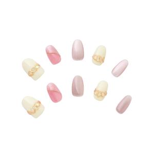 【iromikke公式】ネイルチップ　ネイルブックコラボデザイン　強力ジェルシール付き　ワンホンネイル　大人シンプル　フェミニン