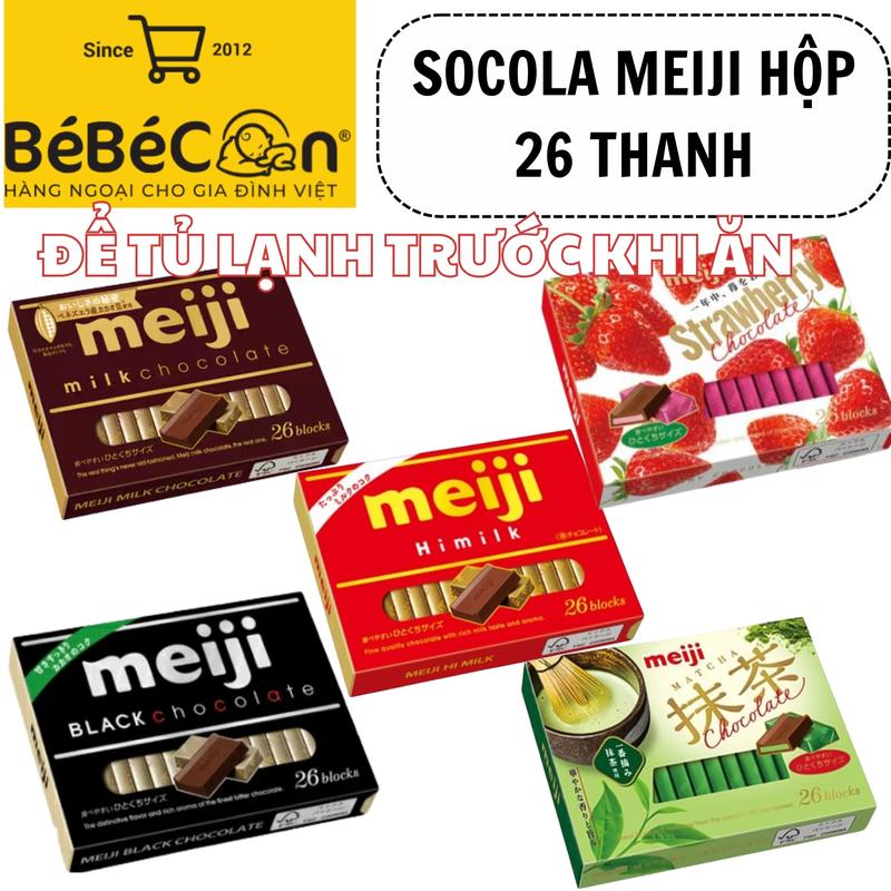   26 thanh  Socola Meiji 120g Snack Thức Ăn Chocolate Ăn vặt BÉ BÉ CON 