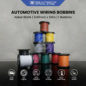 Kabel Bintik 0.85MM x 50M Kabel Otomotif Body Mobil Motor Serabut Tembaga (BOBIN)