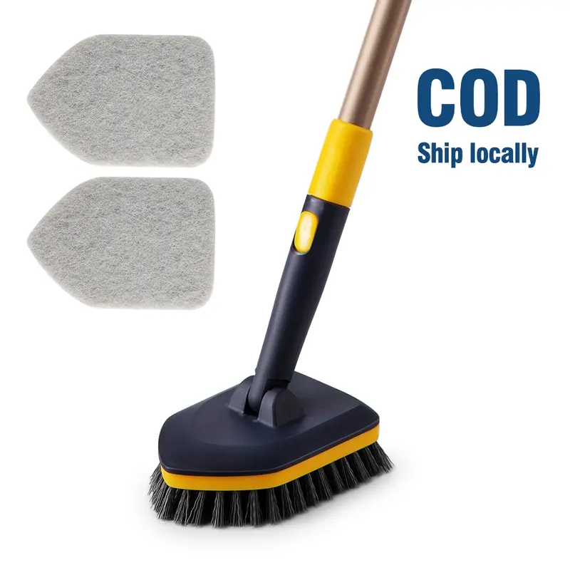 Pembersih kamar mandi pembersih lantai kamar mandi sikat kamar mandi gagang panjang Pembersih sikat Lantai dan bak mandi Boomjoy baru 2 in1  cocok untuk membersihkan kamar mandi  dinding  toilet dapur  bak mandi  ubin  dan wastafel 0