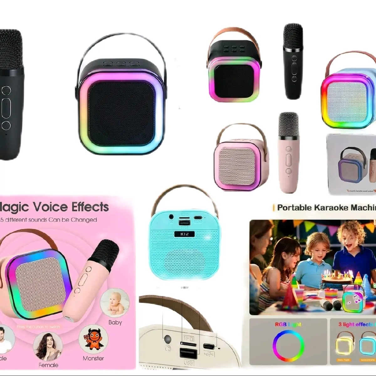 SPEAKER BLUETOOTH MINI KARAOKE K12