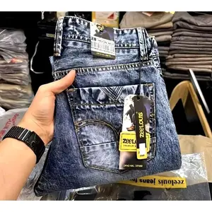 celana jeans Zee louis original/celana jeans Zee louis terbaru Pria Denim Nyaman Panjang Standar