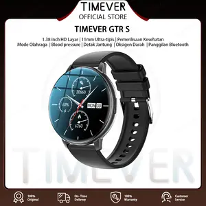 TIMEVER GTRS Strava Jam Tangan Smartwatch Pria Running Pace IPS Screen  Metal Smart Watch Heart&Rate Monitoring Smartwatch