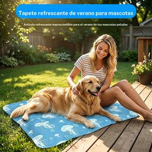 Varios modelos de alfombrilla refrescante para mascotas en verano, alfombrilla helada para perros con comodidad durante todo el día, productos inflables de PVC para mascotas, ¡mantén a tu amigo peludo fresco!
