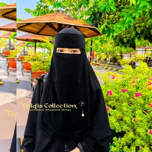 Niqab Cadar Bandana Aurel 2 Lapis by Balqis Collection