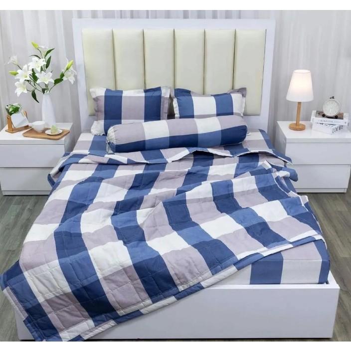 Chăn hè chần bông size 1m6 x 2m chất liệu cotton thoáng mát - Mền ngủ chần bông đắp 2 mặt 3