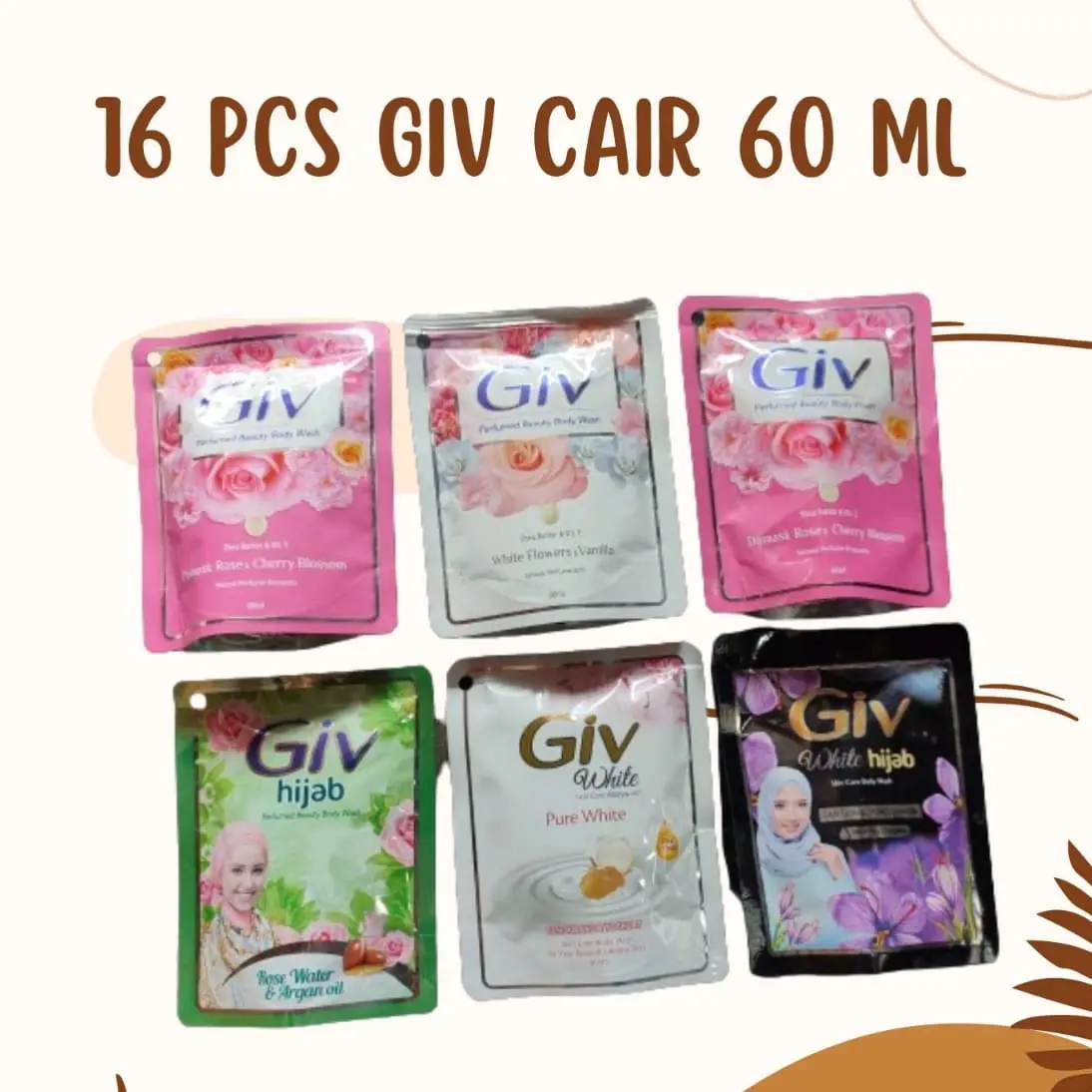 16 PCS GIV CAIR UKURAN 60 ML