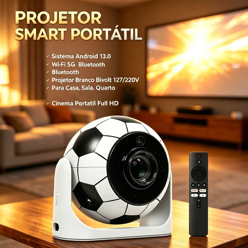 Projetor Portátil VLX HY320 Mini 4K Suporte Android Wi-Fi 6 Bluetooth para Cinema Doméstico - imagem 6