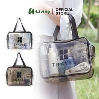 Gambar U-Living Washbag Tansparan Washbag Travel Tas Kosmetik Besar Travel Tas Make Up Tas Travel AO005 Pink - Kecil Trans. dari U-Living Official Store Kota Bekasi 1 Tokopedia