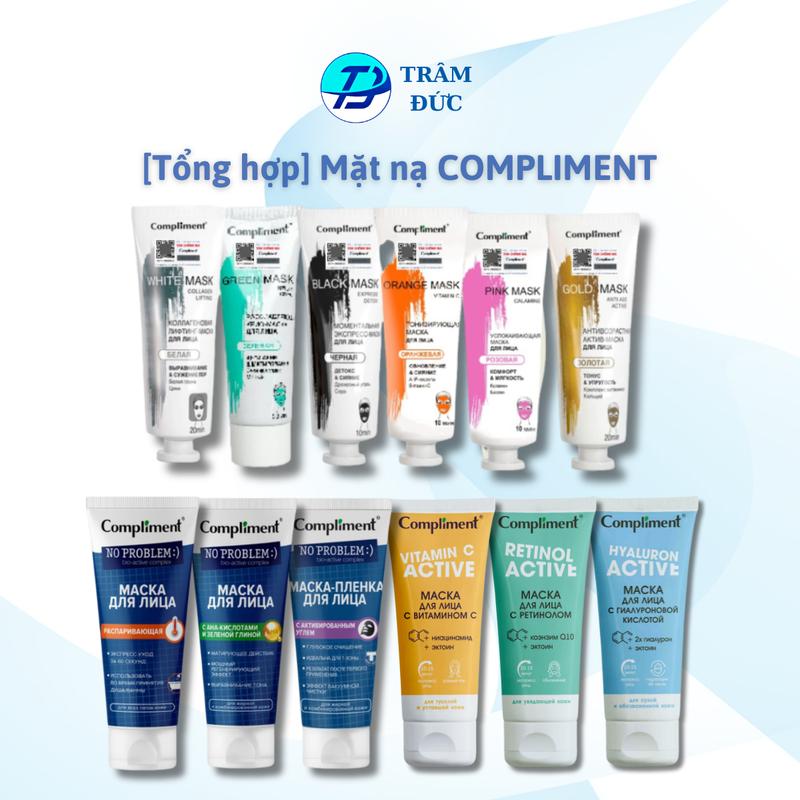 Compliment Mặt nạ đất sét làm sáng, kiềm dầu, se khít lỗ chân lông 80ml Mask Collagen Skincare