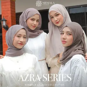 Nirmala Azra Series - Hijab Voile Polos Premium Adem Lembut Rapi Muslim Wanita pashmina bahan viscose