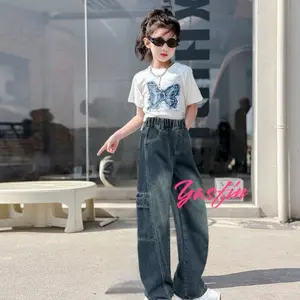 Set Jeans Kargo Kupu Timbul 120.150