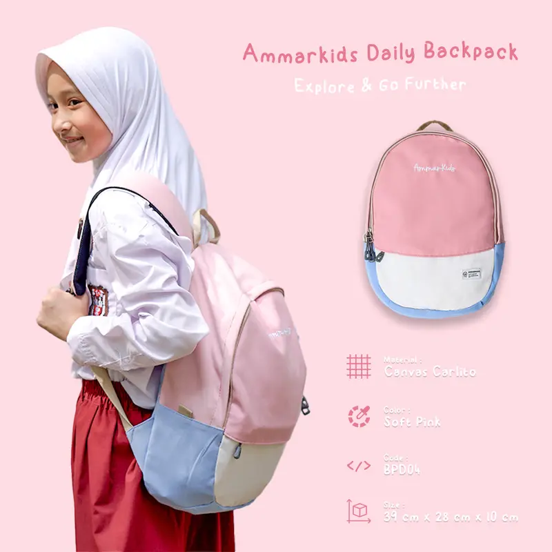 Ammarkids Daily Backpack | Tas Sekolah | Tas Ransel | Tas Ransel Sekolah Anak Laki-Laki Perempuan SD SMP 5