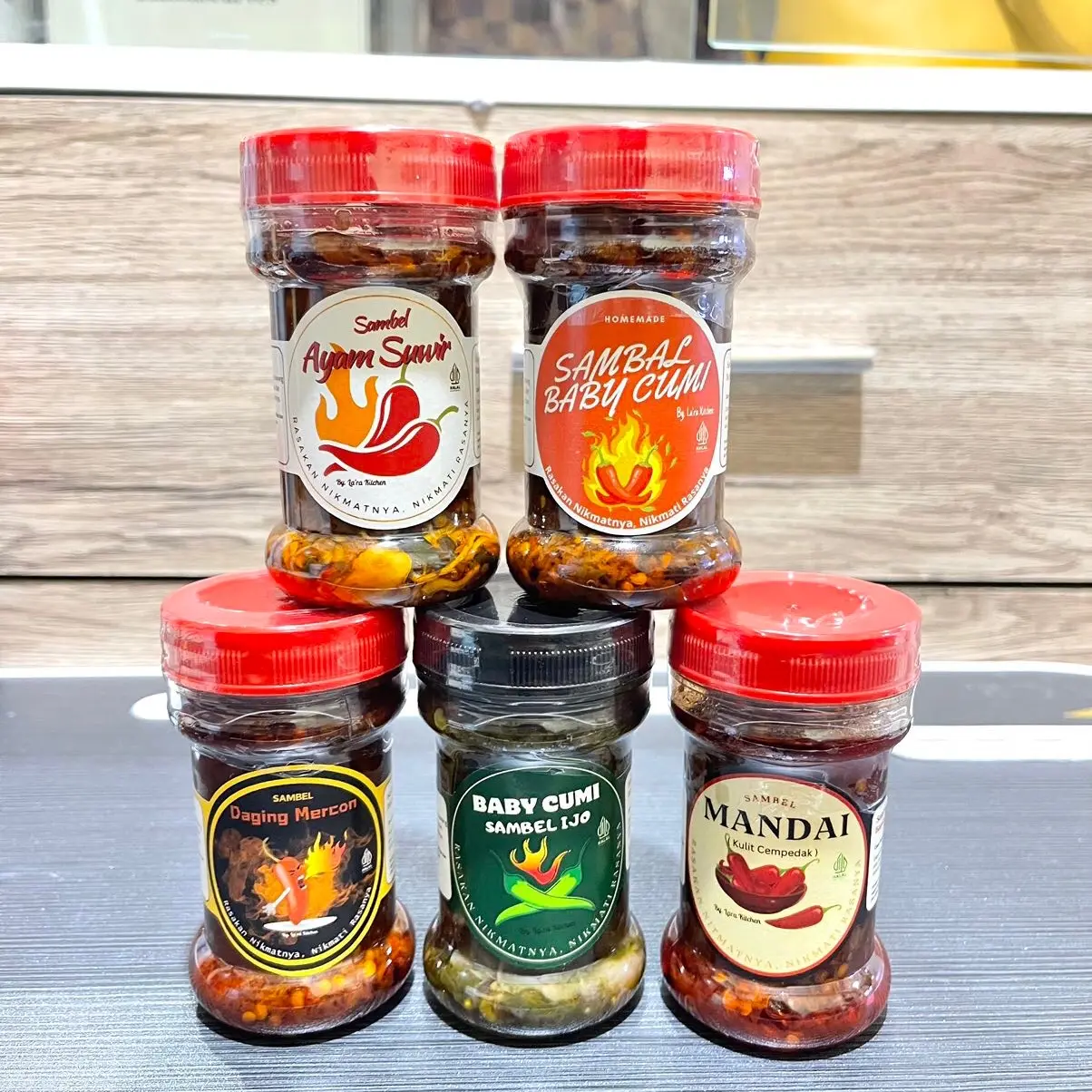 SAMBEL - Bundling 5 Botol Sambel semua varian